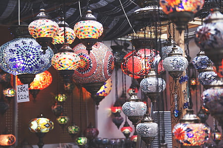 assorted hanging lantern lot thumbnail
