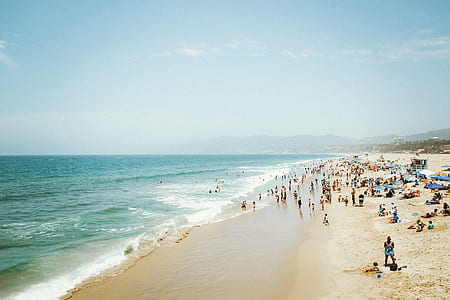 people swimming at the beach thumbnail