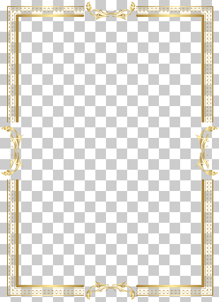 Yellow Area Pattern, Gold Border Frame Transparent , gold-colored boarder screenshot PNG clipart