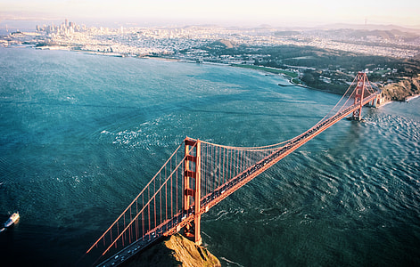 aerial view of golden state bridge during daytime thumbnail