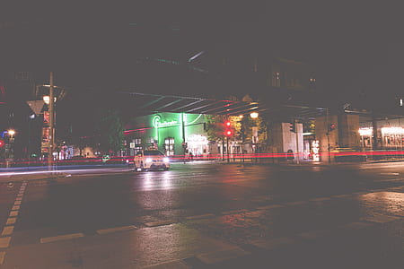 city, road, lights, night thumbnail