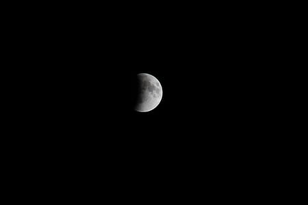 night, dark, moon, eclipse thumbnail