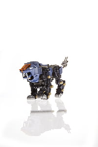 black and blue Zoids Liger illustration thumbnail