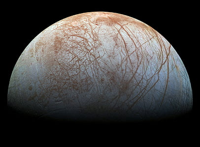 jupiter moon, europa, icy, space, cosmos, astronomy thumbnail
