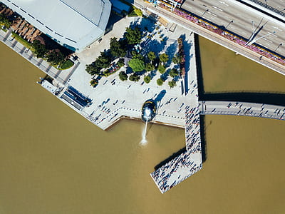 aerial photography of people on ground thumbnail