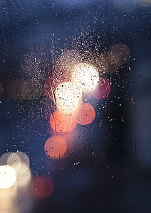 bokeh light through clear glass panel thumbnail