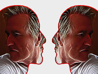 silhouette of man wearing white illustration thumbnail