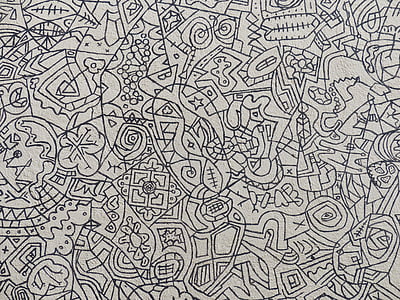 black and white abstract artwork thumbnail