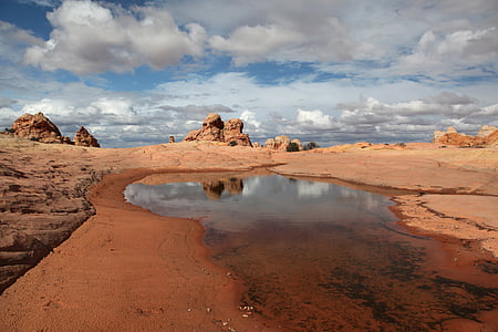 waterhole under cloudy skies thumbnail