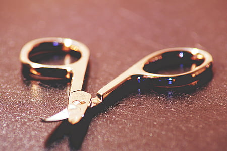 gray stainless steel scissors on surface thumbnail
