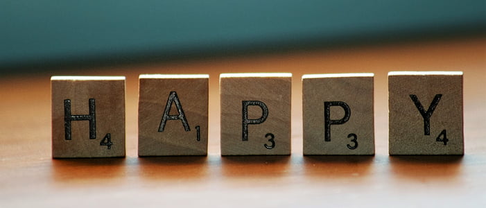 HAPPY scrabble cubes thumbnail