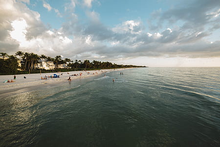 View of Beach Against Cloudy Sky thumbnail