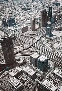 aerial photography of maze road with buildings thumbnail