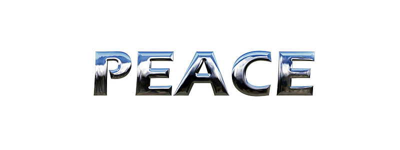 Peace logo on white background thumbnail
