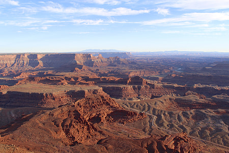 aerial photography of brown mountain thumbnail