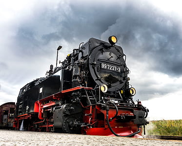 red and black train thumbnail