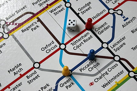 white dice on map thumbnail