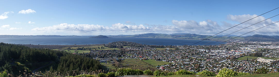Mountain Near Body of Water at Daytime thumbnail