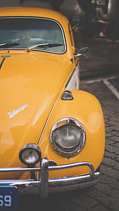 photo of yellow Volkswagen Beetle thumbnail