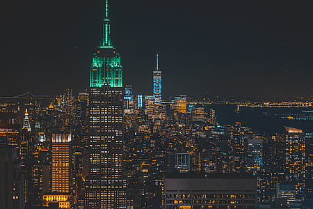 photo of high rise building during nighttime thumbnail