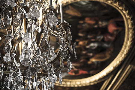 selective focus photography of chandelier thumbnail