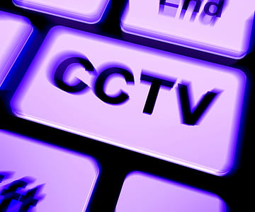 CCTV Keyboard Showing Camera Monitoring Or Online Surveillance thumbnail