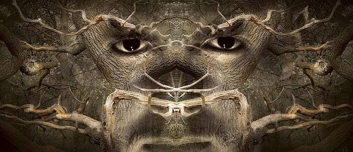 stone man photo manipulation thumbnail