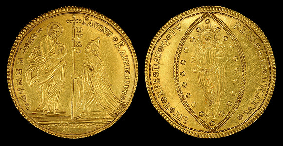 two gold-colored coins thumbnail