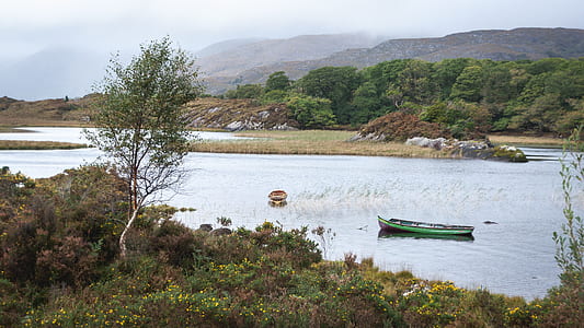 green boat on body of water thumbnail