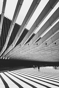 gray scale photo of buildings thumbnail