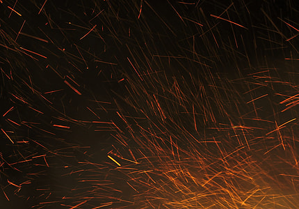brown fireworks light with black skies during night time thumbnail