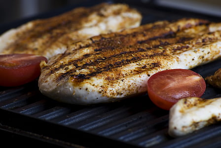grilled meat and sliced tomato thumbnail