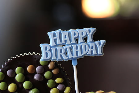 blue happy birthday greeting decoration thumbnail