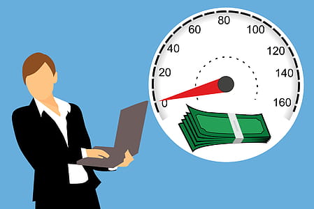 Illustration of income generated on a dial. thumbnail