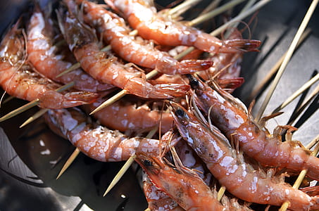 orange shrimps on stick thumbnail