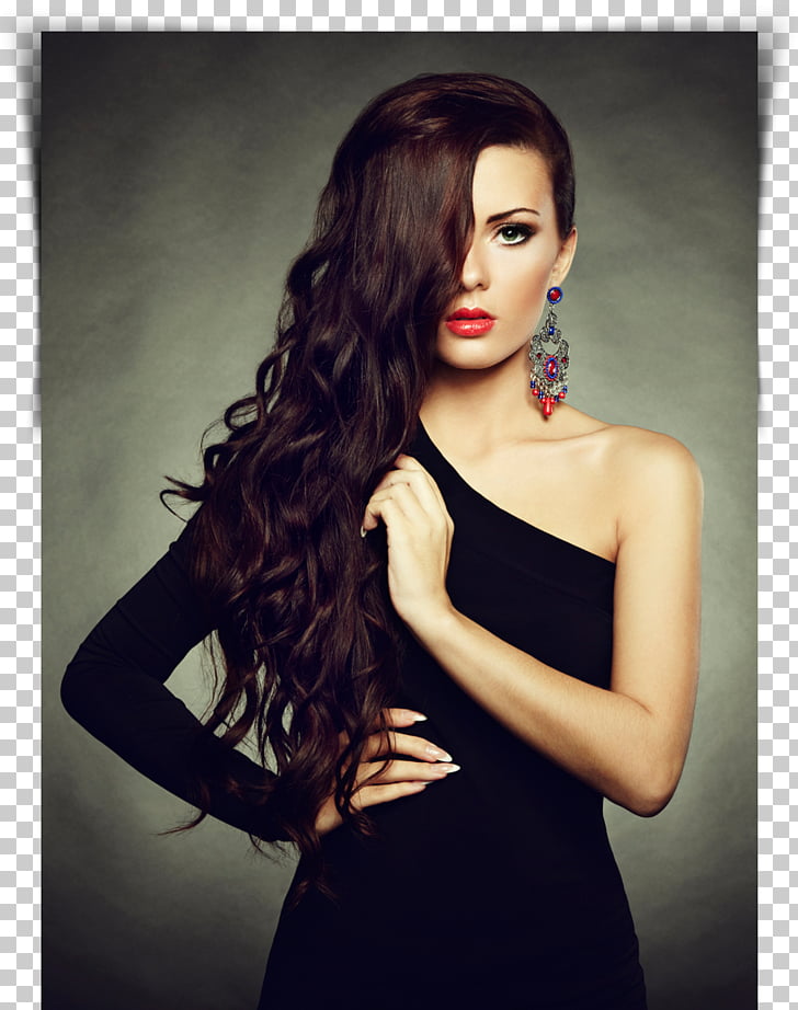 Long Hair Brown Hair Hairstyle Fashion Woman Glamour Png Clipart