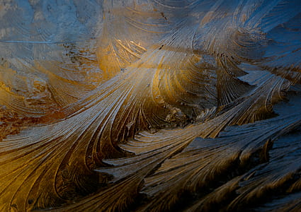 brown and blue abstract painting thumbnail
