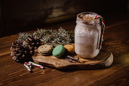 clear glass jar on wooden board thumbnail