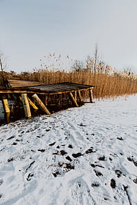 In middle of frozen lake thumbnail