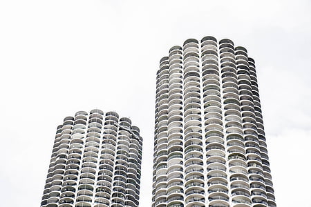 architectural photography of two high rise buildings thumbnail