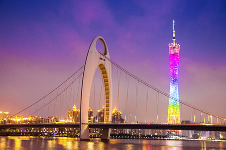 beige bridge near multicolored building thumbnail