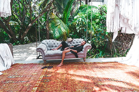 man lying on sofa thumbnail