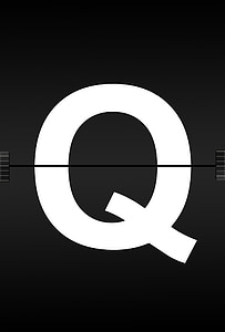 Q letter text thumbnail