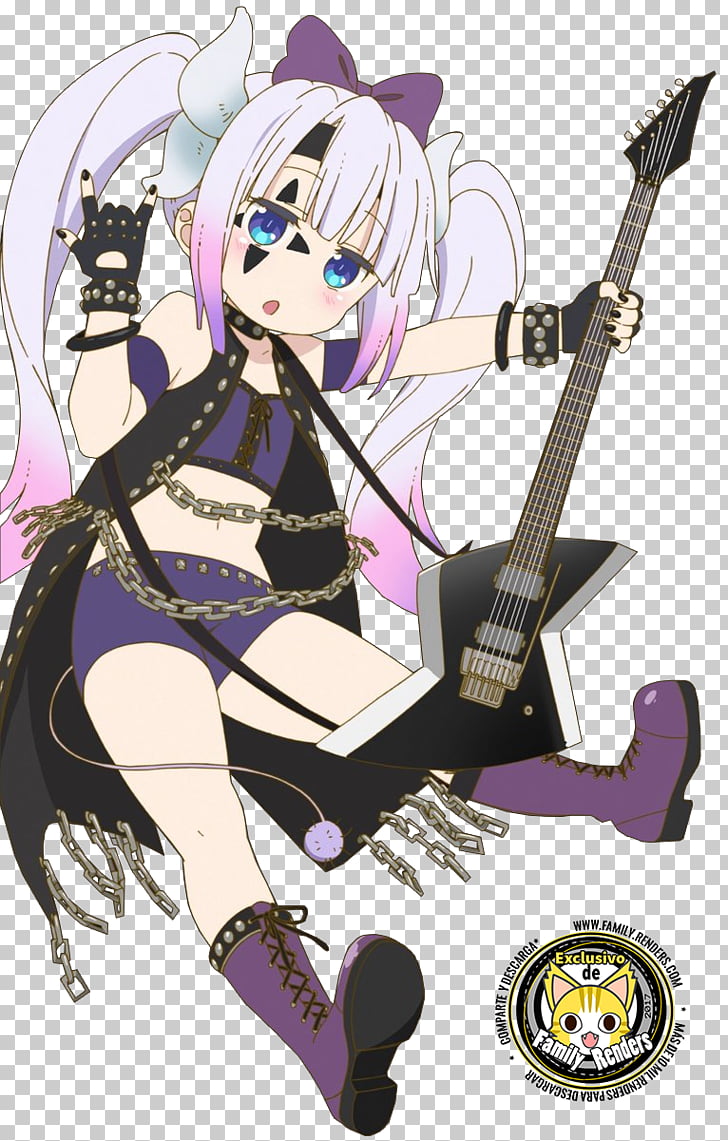 Miss Kobayashi S Dragon Maid Kamuy Punk Rock Rock Music Anime Rock Fragments Png Clipart Free Cliparts Uihere