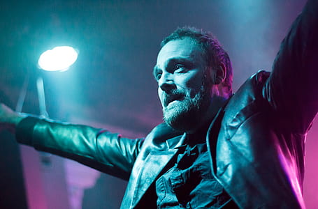 man wearing leather jacket thumbnail
