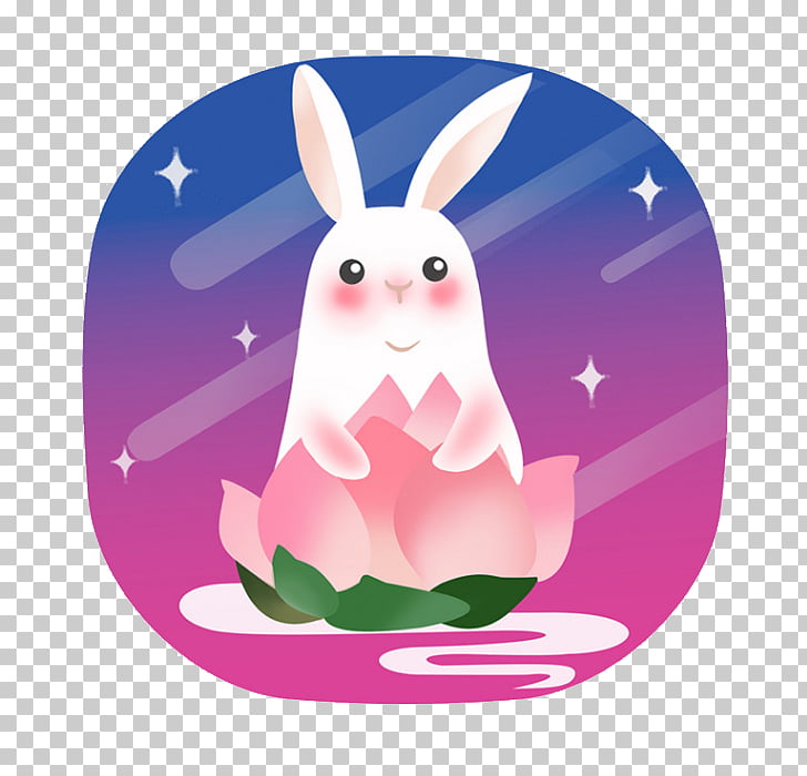 Mooncake Mid Autumn Festival Moon Rabbit Cartoon Rabbit Png Clipart Free Cliparts Uihere