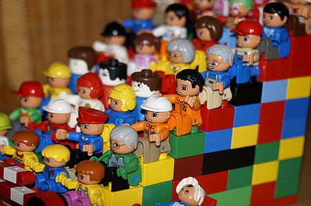 assorted minifig toy lot thumbnail