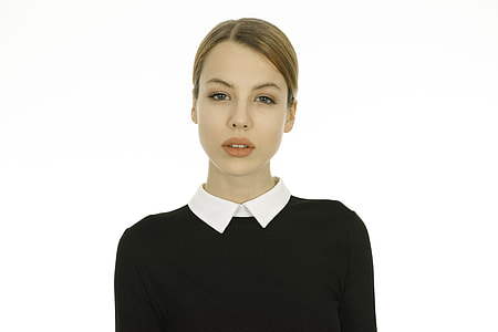 woman wearing white and black longsleeves top thumbnail