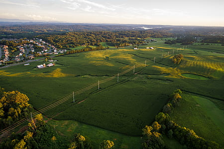 aerial photography of grass field at daytim thumbnail