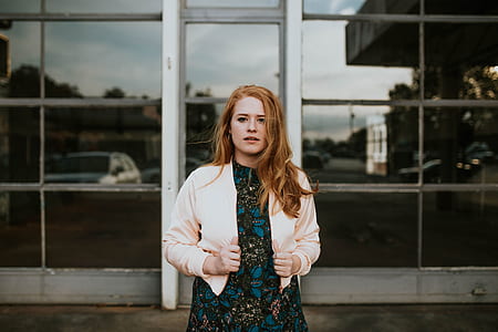 woman wearing white cardigan thumbnail
